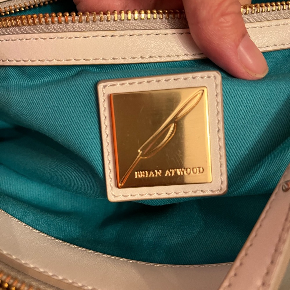 Brian Atwood Cream Leather Women's Bag